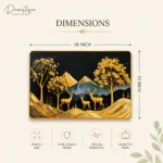 Golden Deer Wall Art