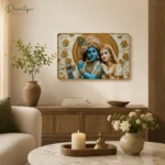 Luxury Radha Krishna Wall Decor