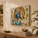 Prayer Room Radha Krishna Wall Decor