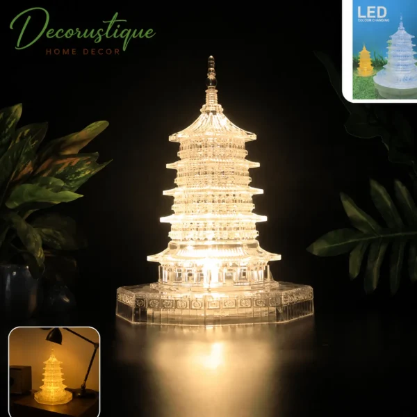 Premium LED Crystal Pagoda Decorative Light