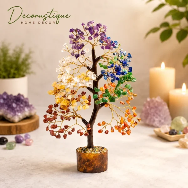 Seven Chakra Crystal Tree – Feng Shui Money Tree for Positive Décor
