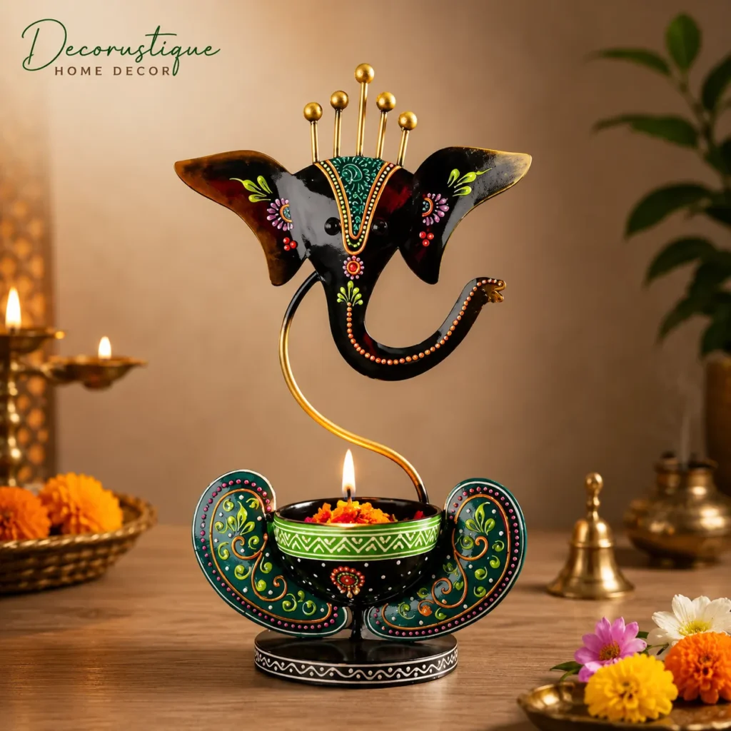 ganesha tealight holder