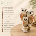 owl family statue