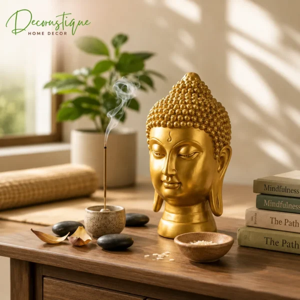 buddha face statue