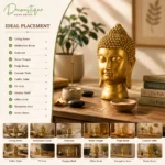 buddha face statue