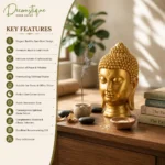 buddha face statue