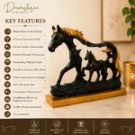 horse and foal statue