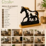 horse and foal statue