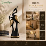 kissing swan showpiece