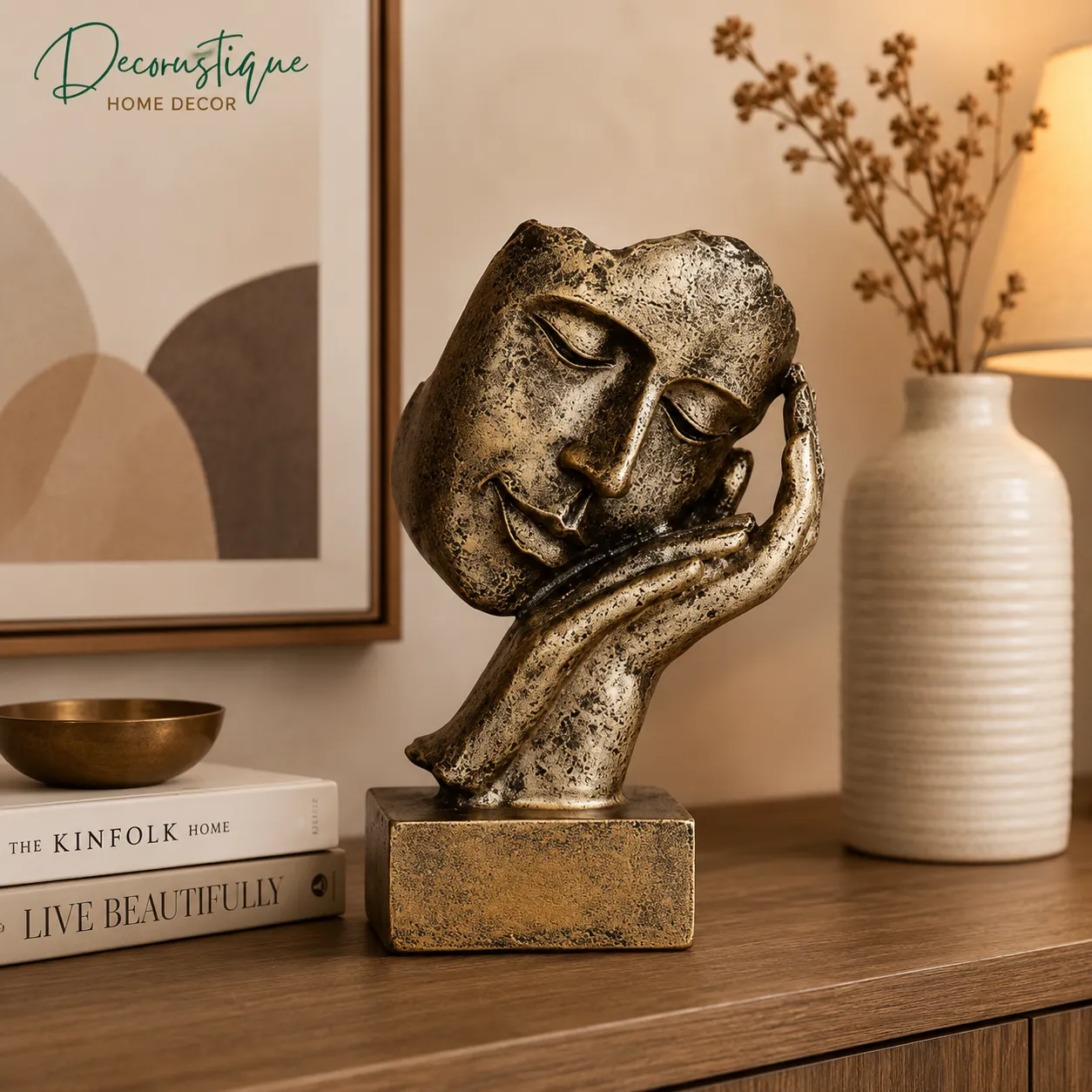 Abstract Face Sculpture