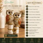 owl figurine set