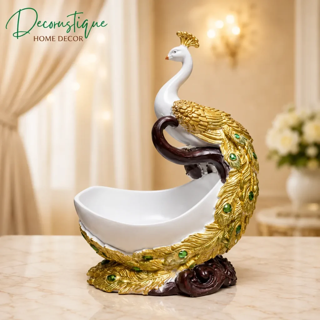 Luxury Peacock Decorative Bowl