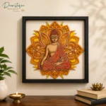 buddha mandala wall art, spiritual wall art, devotional wall painting