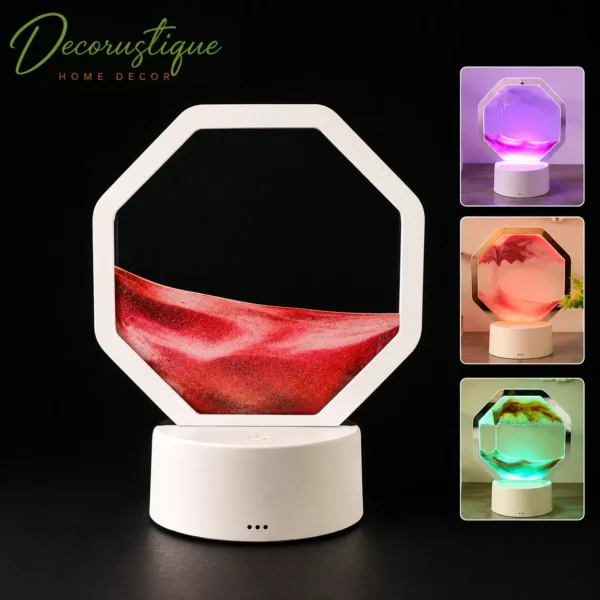LED Moving Sand Art Table Lamp