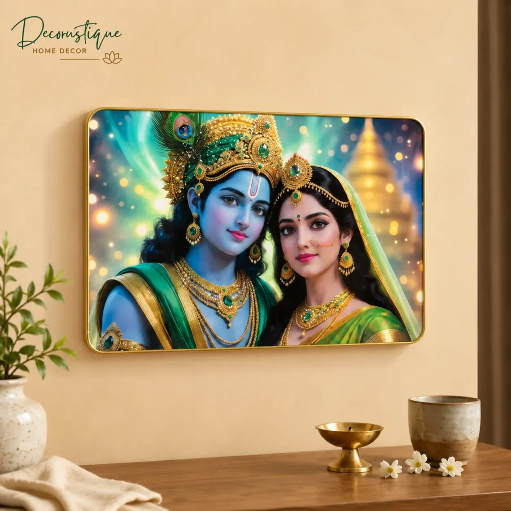 radha krishna photo frame for home