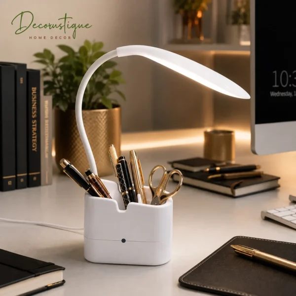 desk lamp with pen holder